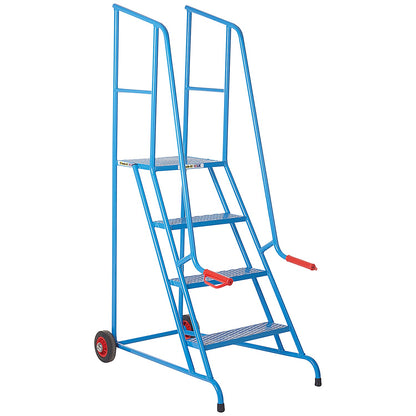 Climb-It Open Back Loading Step, 2 Tread, Powder Coated Blue
