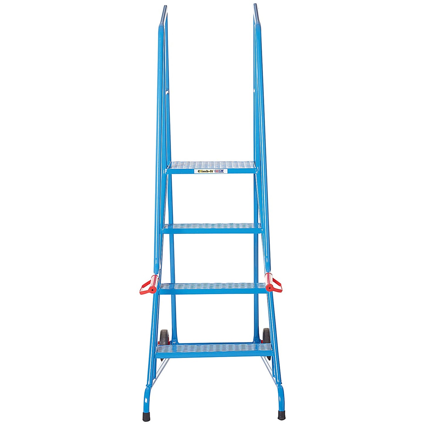Climb-It Open Back Loading Step, 2 Tread, Powder Coated Blue