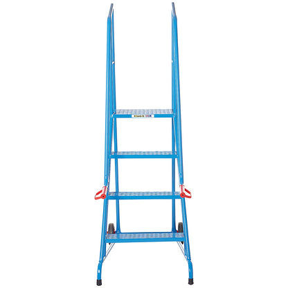 Climb-It Open Back Loading Step, 2 Tread, Powder Coated Blue