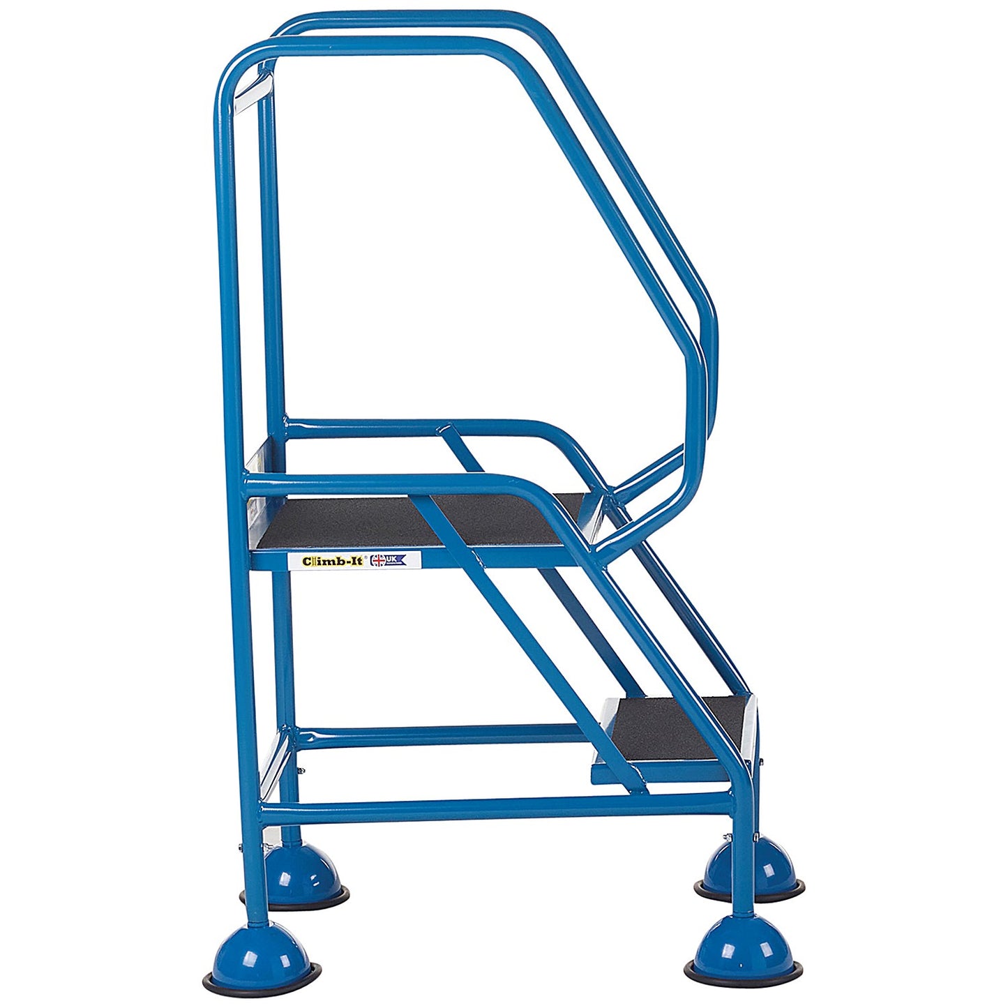 Climb-It Domed Feet Anti Slip Step, 2 Tread, Blue