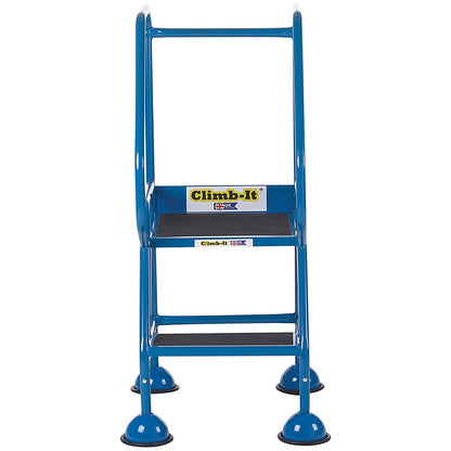 Climb-It Domed Feet Anti Slip Step, 2 Tread, Blue