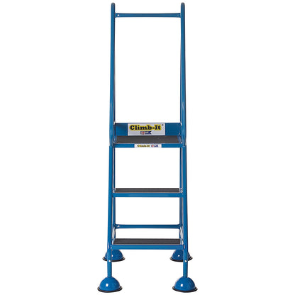 Climb-It Domed Feet Anti Slip Step, 2 Tread, Blue