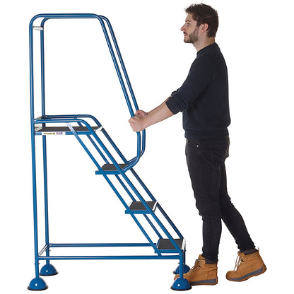 Climb-It Domed Feet Anti Slip Step, 2 Tread, Blue