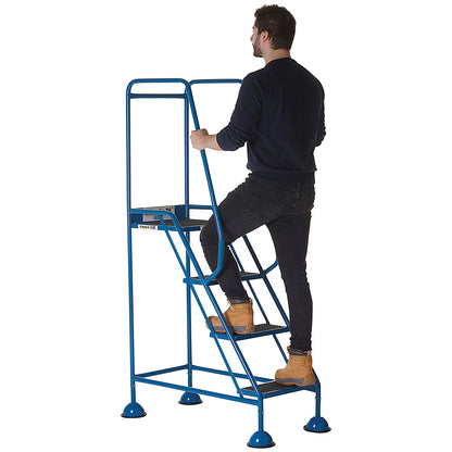 Climb-It Domed Feet Anti Slip Step, 2 Tread, Blue