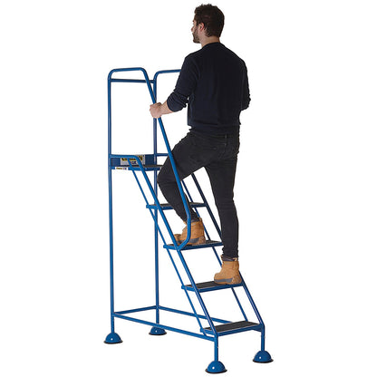 Climb-It Domed Feet Anti Slip Step, 2 Tread, Blue