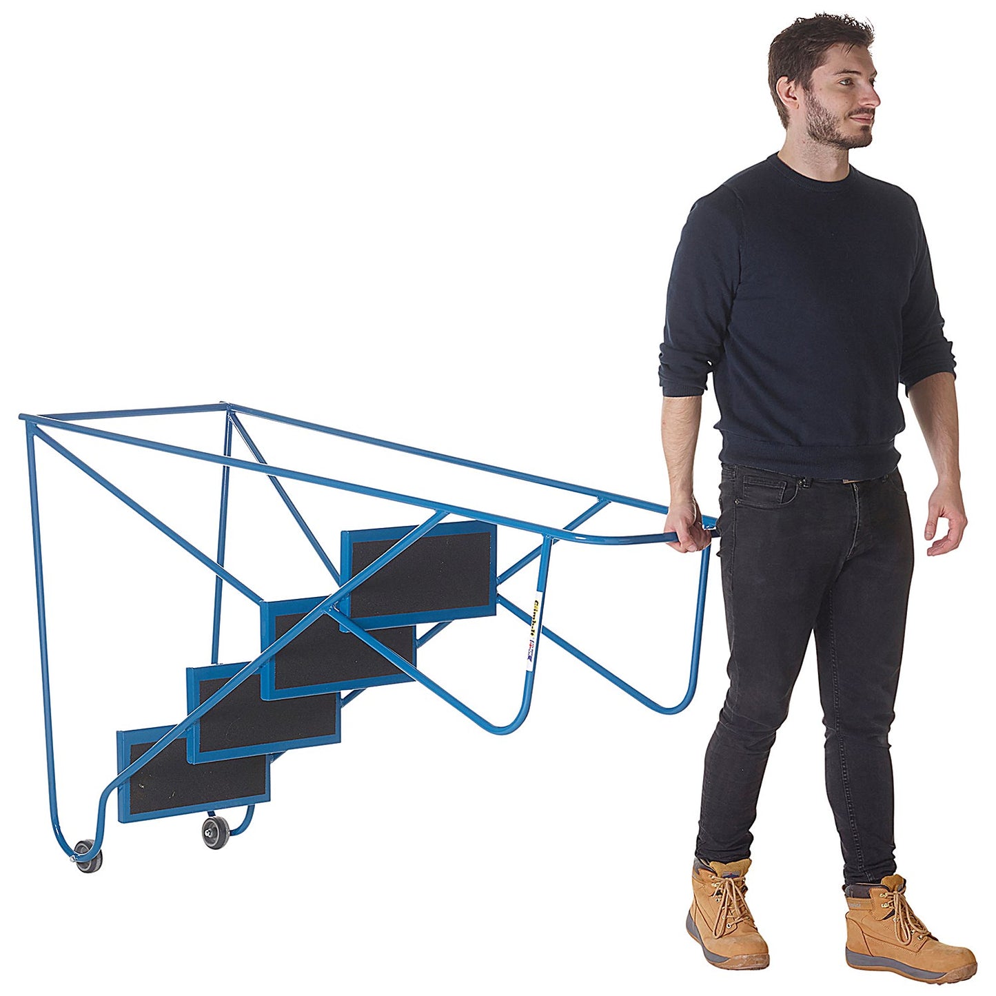 Climb-It Tilt N Pull Steps, 2 Tread, Blue