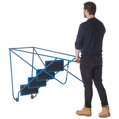 Climb-It Tilt N Pull Steps, 2 Tread, Blue