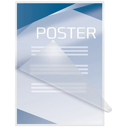 GBC Peel and Stick A3 Laminating Pouches, 250 Microns, Glossy, Pack of 100