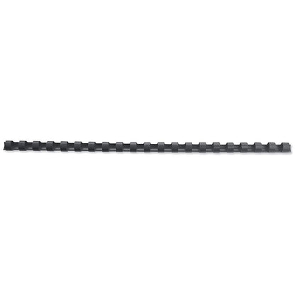 GBC Plastic Binding Combs, 21 Ring, 12mm, Black, Pack of 100