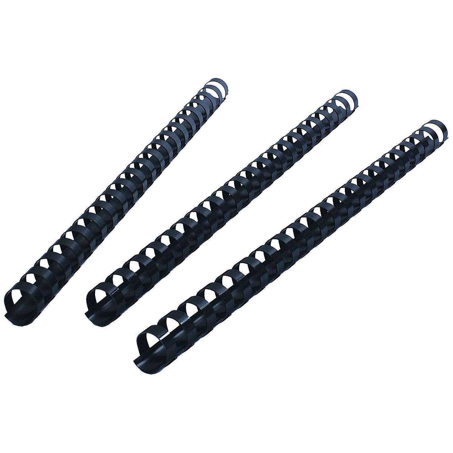 GBC Plastic Binding Combs, 21 Ring, 16mm, Black, Pack of 100