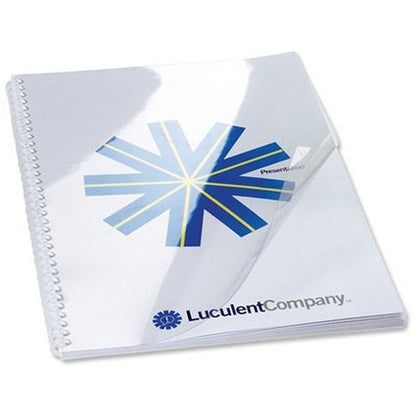 GBC PVC Report Covers, 200 micron, Clear, A4, Pack of 100