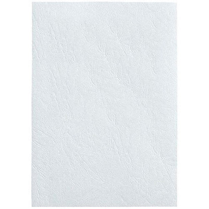 GBC Antelope Binding Covers, 250gsm, A4, Leathergrain, White, Pack of 100