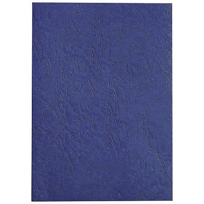 GBC Thermal Binding Covers, 1.5mm, Front: Clear, Back: Royal Blue Leathergrain, A4, Pack of 100