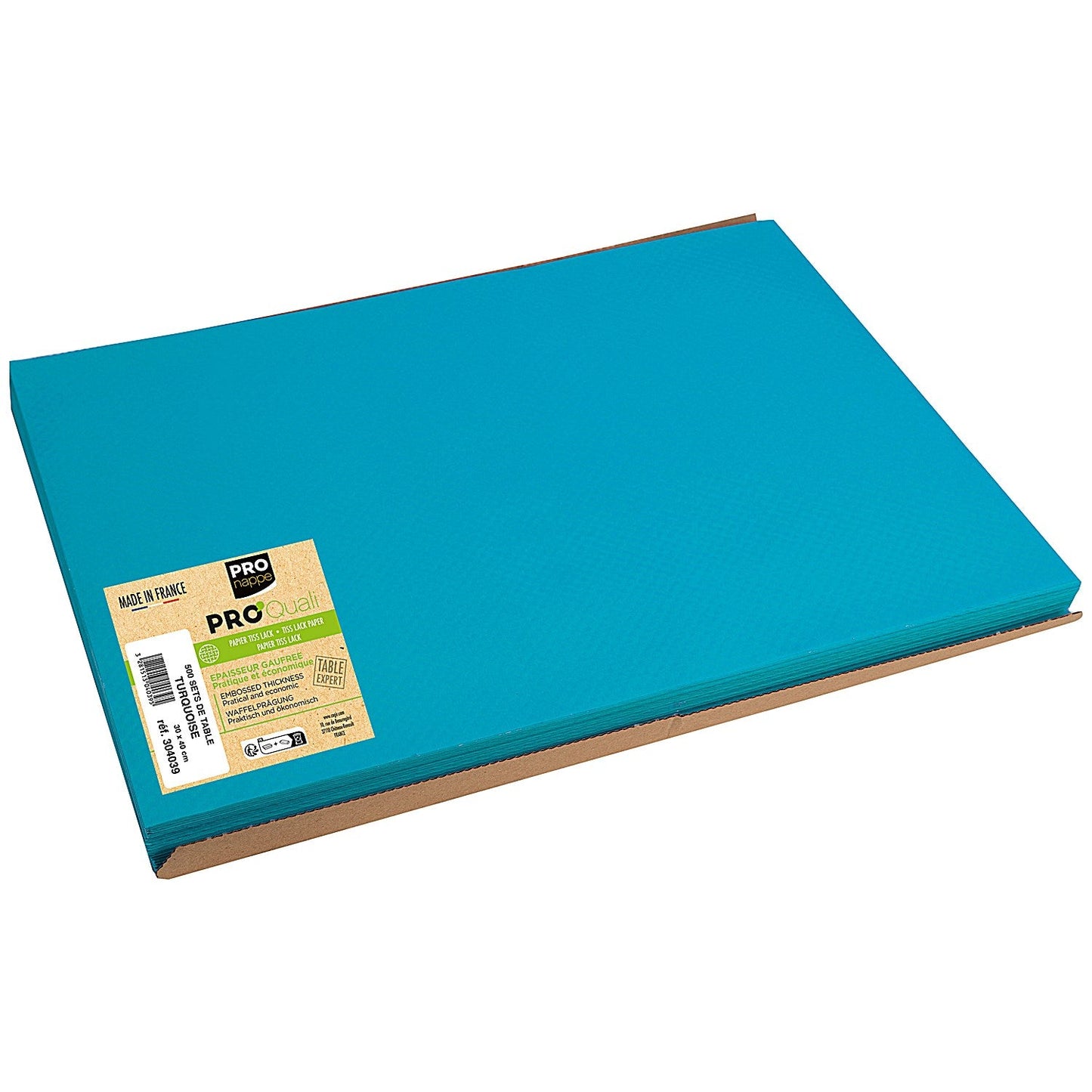 Exacompta Cogir Placemats, 300x400mm Embossed Paper, Turquoise, Pack of 500