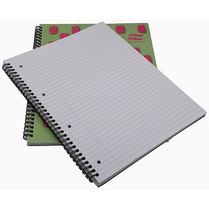 Europa Splash Notebooks, A4+, Ruled & Perforated, 160 Pages, Pink, Pack of 3