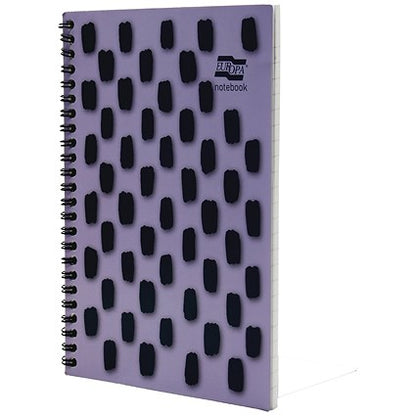 Europa Splash Notebooks, A5, Ruled & Perforated, 160 Pages, Purple, Pack of 3