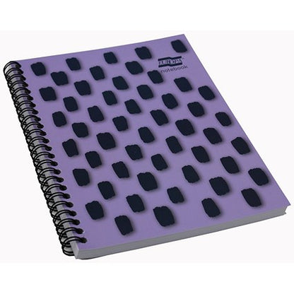 Europa Splash Notebooks, A5, Ruled & Perforated, 160 Pages, Purple, Pack of 3