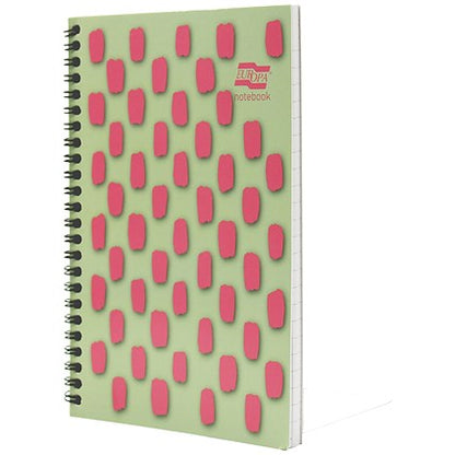 Europa Splash Notebooks, A5, Ruled & Perforated, 160 Pages, Pink, Pack of 3