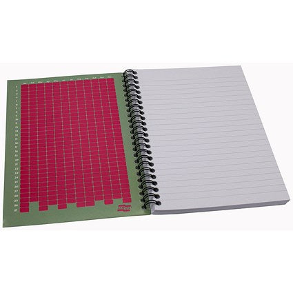 Europa Splash Notebooks, A5, Ruled & Perforated, 160 Pages, Pink, Pack of 3