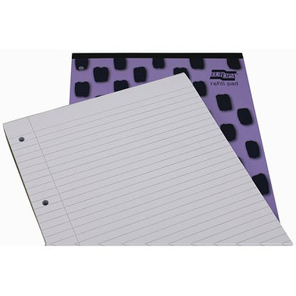 Europa Splash Refill Pad, A4, Ruled with Margin, 140 Pages, Purple, Pack of 6