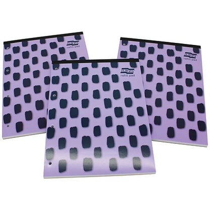 Europa Splash Refill Pad, A4, Ruled with Margin, 140 Pages, Purple, Pack of 6