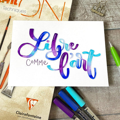 Clairefontaine Paint On Pad, A4, White Paper, 250gsm, 40 Sheets Easy2Order : GH00815
