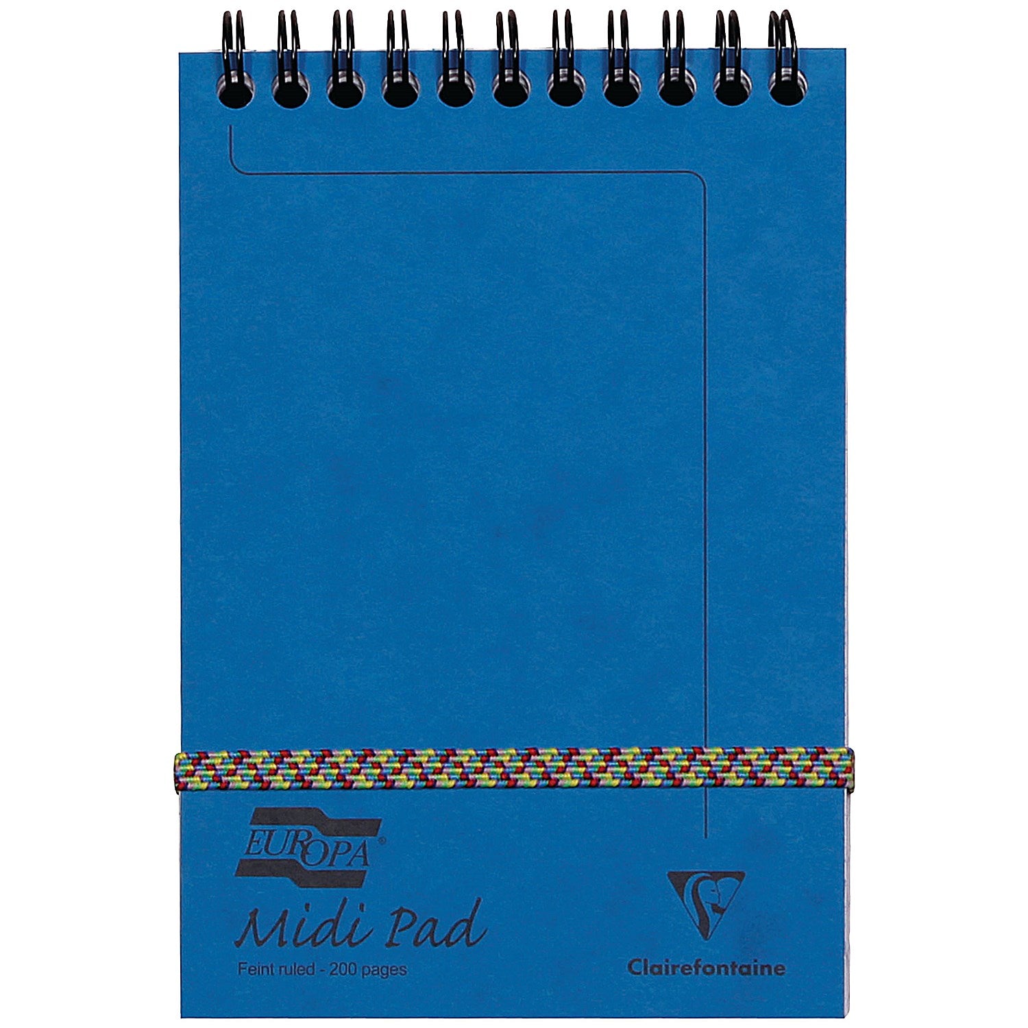 Europa Wirebound Midi Pad, 152x102mm, Ruled, 200 Pages, Assorted Colours, Pack of 10