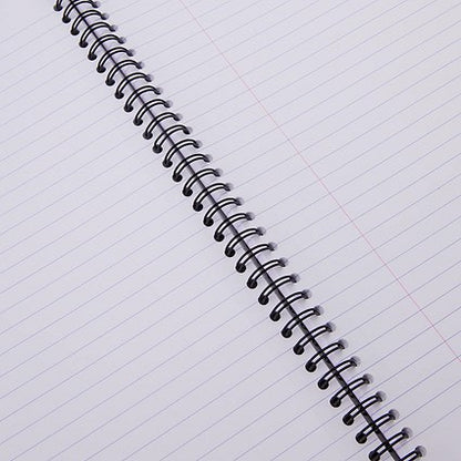 Europa Wirebound Notebook, A4, Ruled & Perforated, 120 Pages, Black, Pack of 10