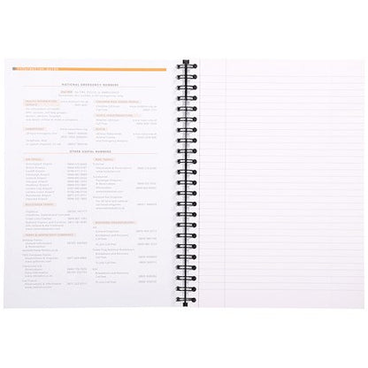 Rhodia Wirebound Business Notebook, A4, Ruled & Perforated, 160 Pages, Black, Pack of 3