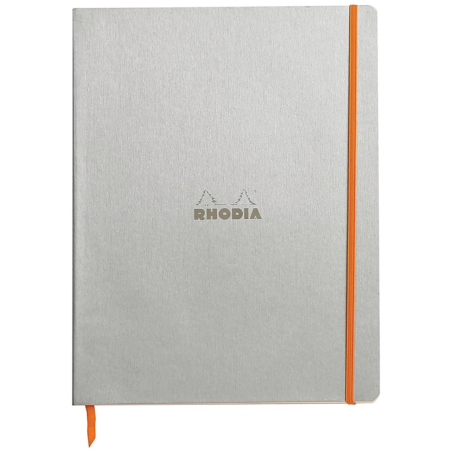 Clairefontaine Rhodiarama Notebook 80 Lined Pages A4+ Silver Cover