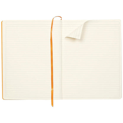 Clairefontaine Rhodiarama Notebook 80 Lined Pages A4+ Silver Cover
