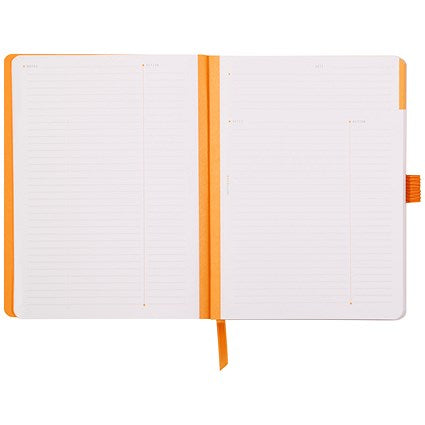 Rhodiarama Italian Leatherette Meeting Book, A5+, 160 Pages, Black