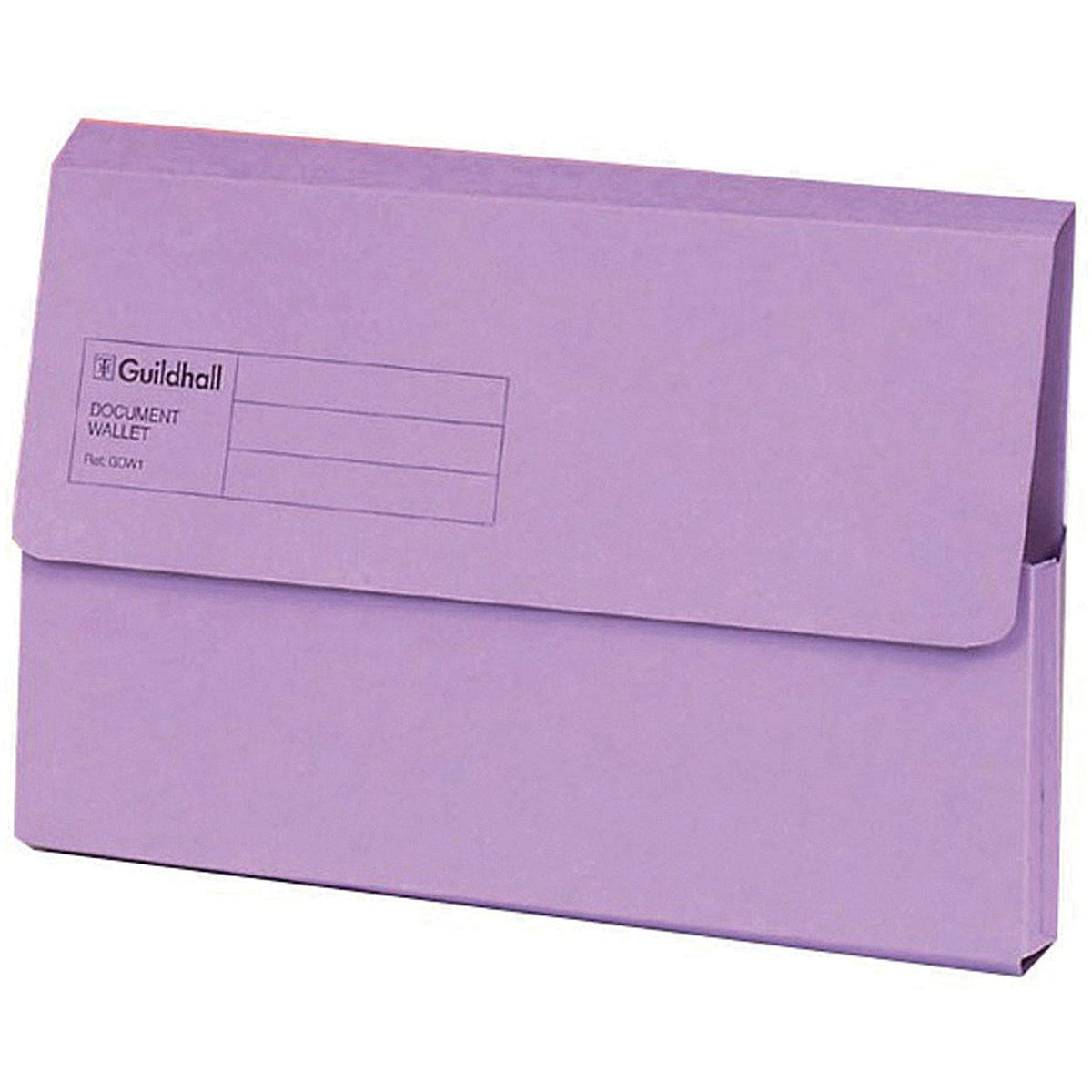 Guildhall Document Wallets, 285gsm, Foolscap, Violet, Pack of 50 ...
