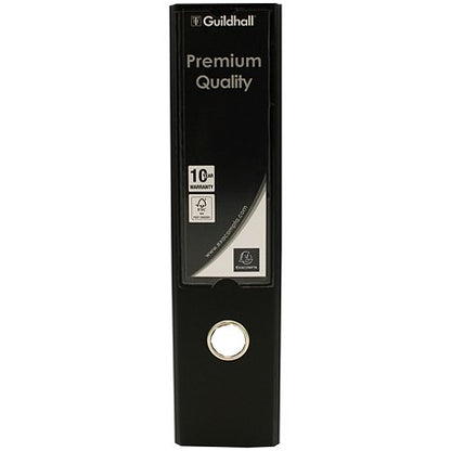 Guildhall A4 Lever Arch Files, 70mm Spine, Black, Pack of 10