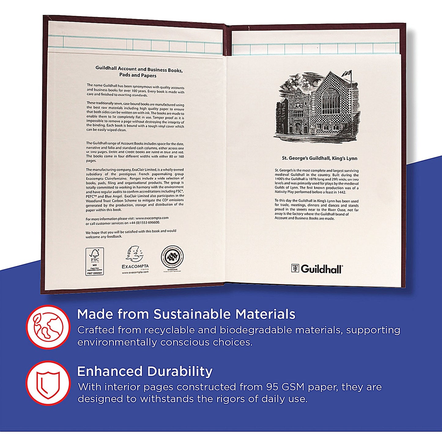 Guildhall Headliner Book 80 Pages 298x203mm 38/14 1151