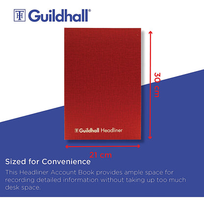 Guildhall Headliner Account Book 38/6Z - 6 Cash Columns