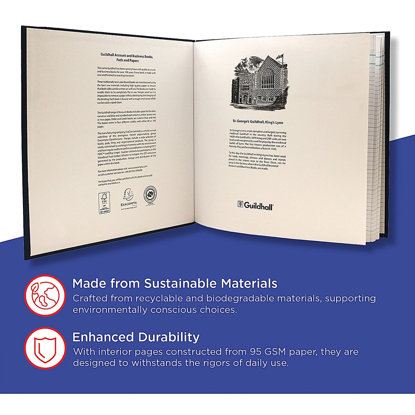 Guildhall Account Book 80 Pages 10 Cash Columns 51/10 1330