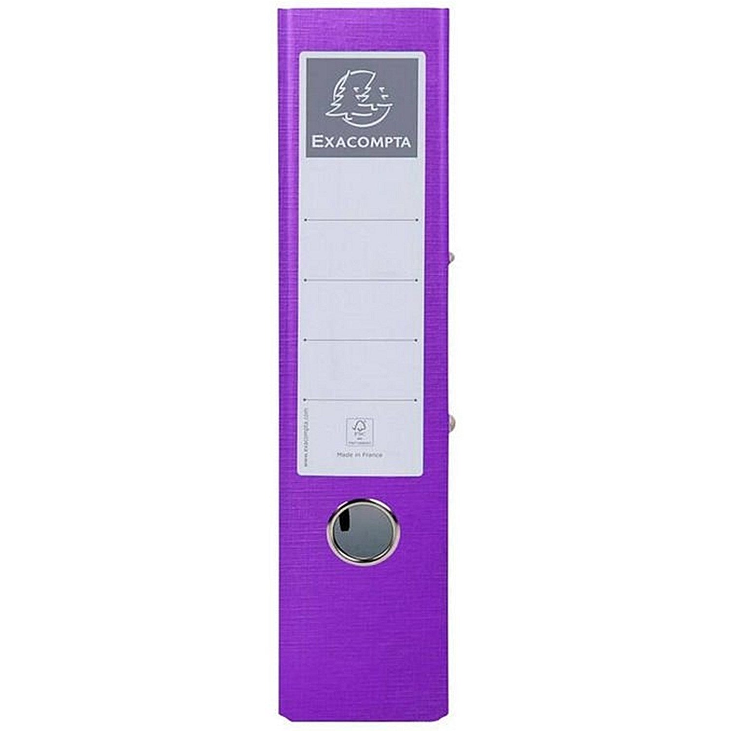 Exacompta Teksto A4 Lever Arch File, 80mm Spine, Assorted, Pack of 10