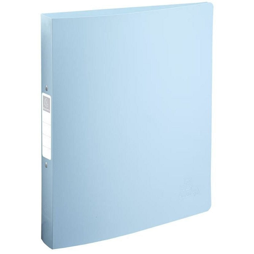 Exacompta Bee Blue Recycled Plastic Ring Binder, A4, 2 O-Ring, 30mm Capacity, Assorted, Pack of 12
