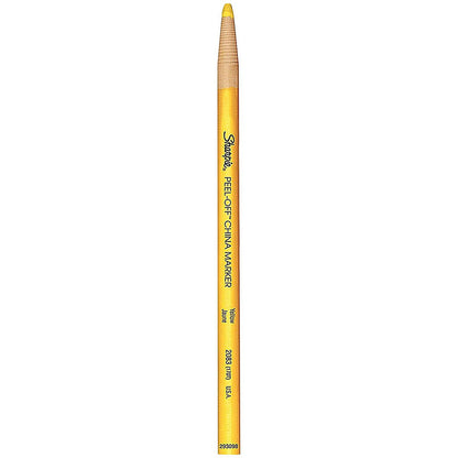 Sharpie China Wax Marker Pencil, Yellow, Pack of 12