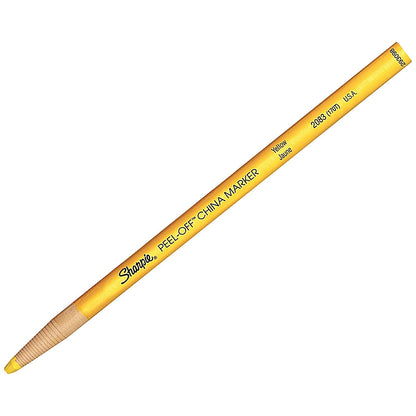 Sharpie China Wax Marker Pencil, Yellow, Pack of 12