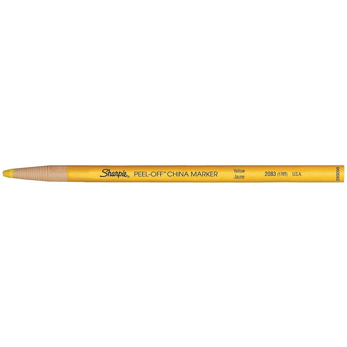 Sharpie China Wax Marker Pencil, Yellow, Pack of 12