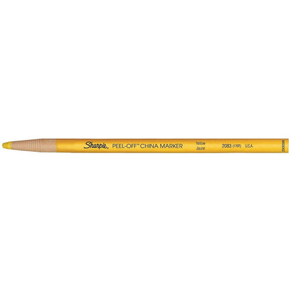 Sharpie China Wax Marker Pencil, Yellow, Pack of 12