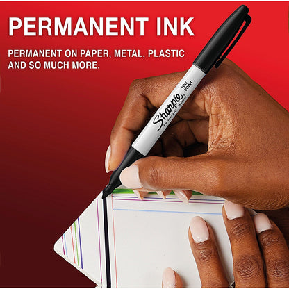 Sharpie Permanent Markers, Fine Colouring Pens, Assorted, Pack of 24