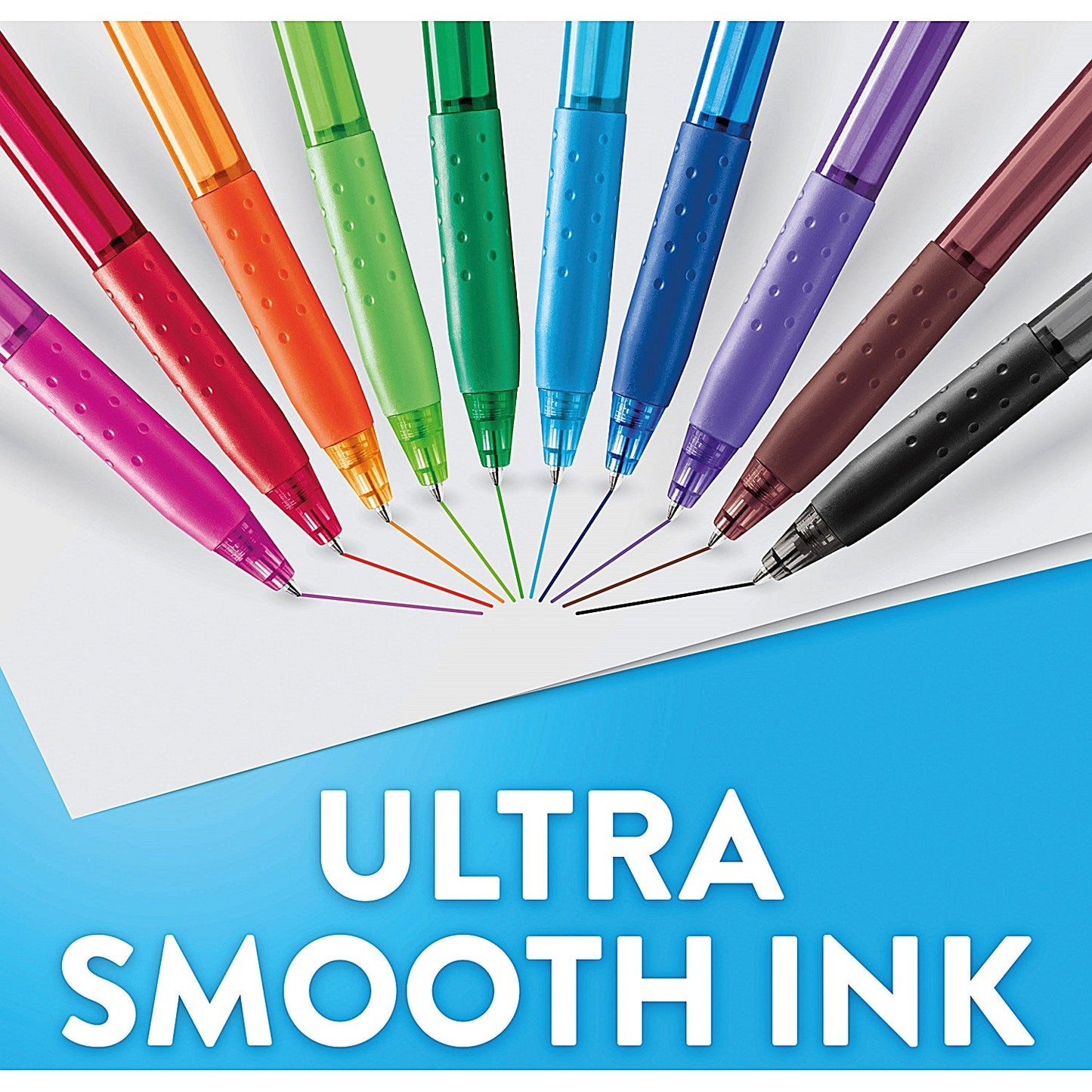 PaperMate Inkjoy 300Rt Ballpoint Pen, Medium 1.0mm Tip, Black, Pack of 24