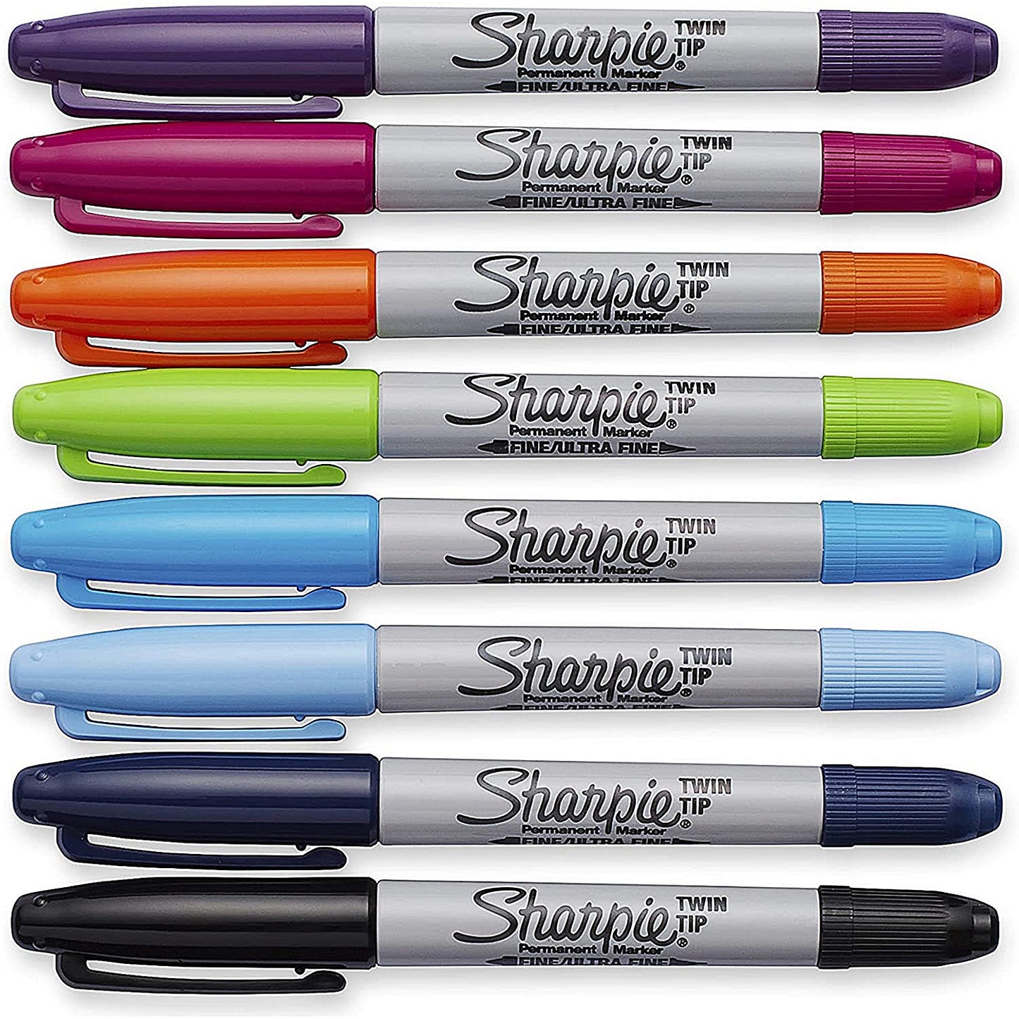 Sharpie Permanent Marker Twin Tip Assorted (Pack of 8)