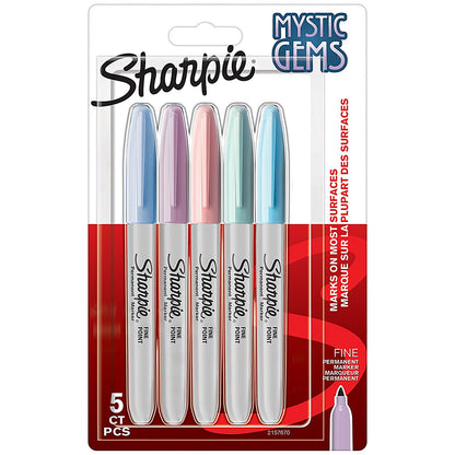 Sharpie Permanent Marker Mystic Gems (Pack of 5)