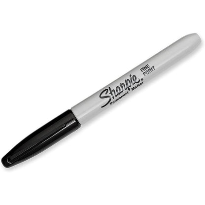 Sharpie 08 Permanent Marker Fine Tip Black (Pack of 12)