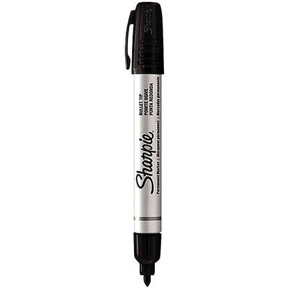 Sharpie Pro Permanent Marker, Bullet, Black, Pack of 12