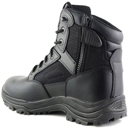 Tuffking Raid Tactical Non-Safety Leather Boots, 6 Inch Side Zip, Black, 15 Easy2Order : GNS00322